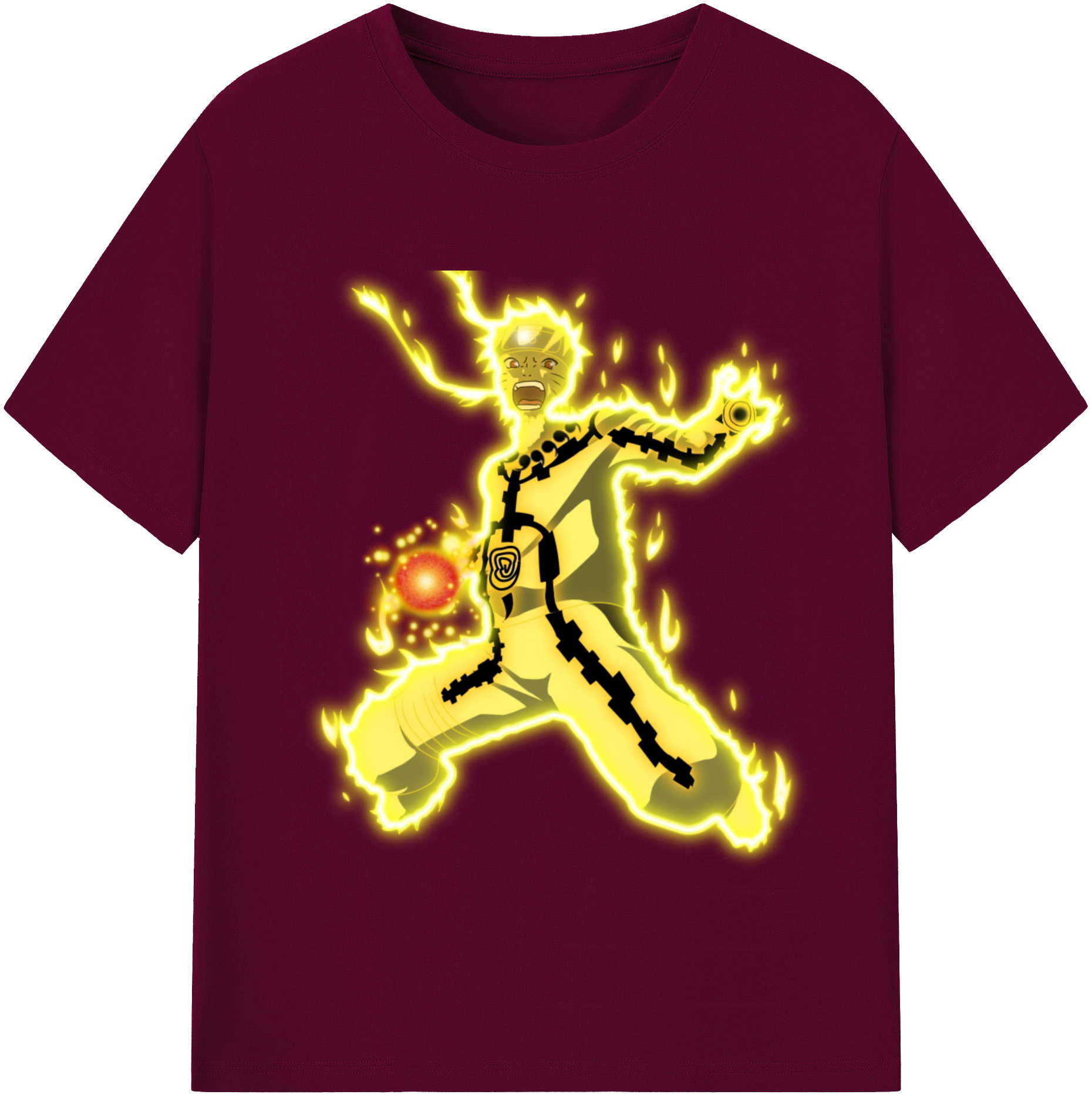 （画像用） NARUTO -ナルト- うずまき ナルト Uzumaki Naruto レディースカジュアルプリントTシャツ（綿100％）